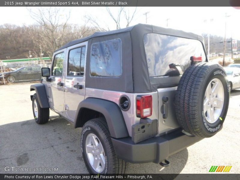 Billet Silver Metallic / Black 2015 Jeep Wrangler Unlimited Sport S 4x4