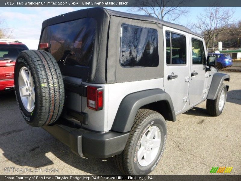 Billet Silver Metallic / Black 2015 Jeep Wrangler Unlimited Sport S 4x4