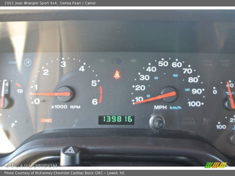 Sienna Pearl / Camel 2001 Jeep Wrangler Sport 4x4