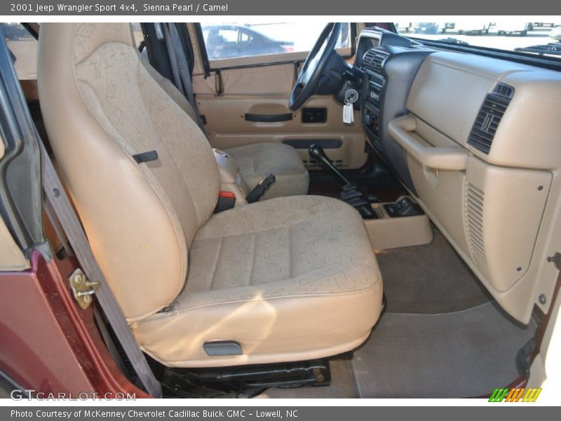Sienna Pearl / Camel 2001 Jeep Wrangler Sport 4x4