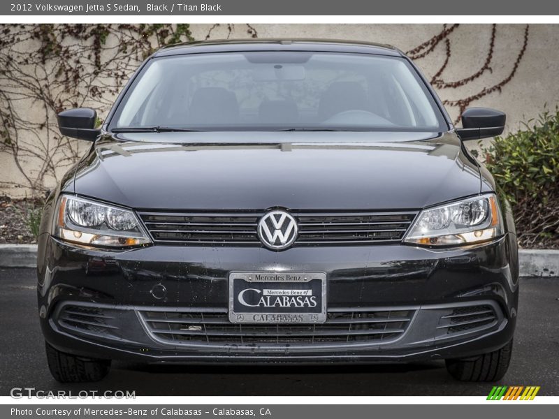 Black / Titan Black 2012 Volkswagen Jetta S Sedan