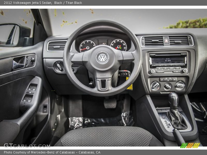 Black / Titan Black 2012 Volkswagen Jetta S Sedan