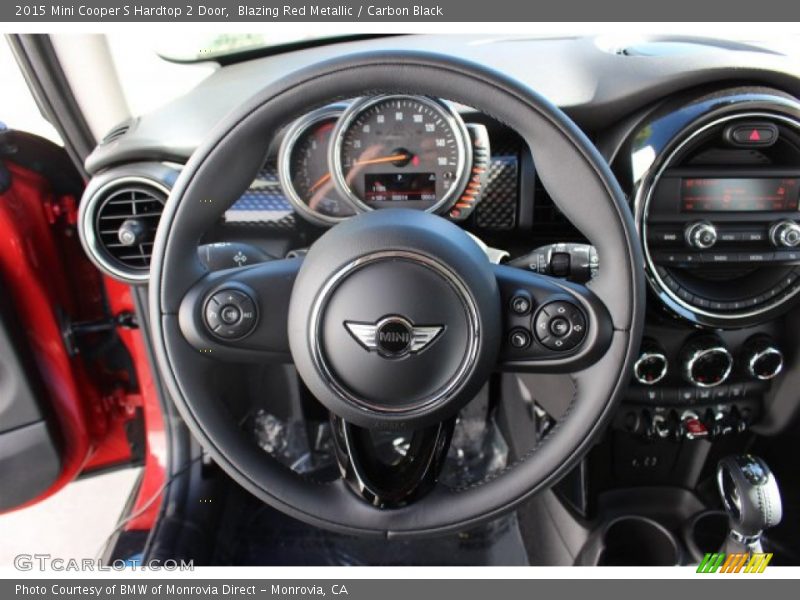 Blazing Red Metallic / Carbon Black 2015 Mini Cooper S Hardtop 2 Door
