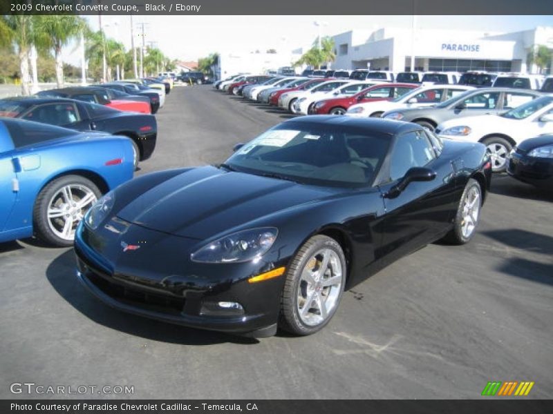 Black / Ebony 2009 Chevrolet Corvette Coupe
