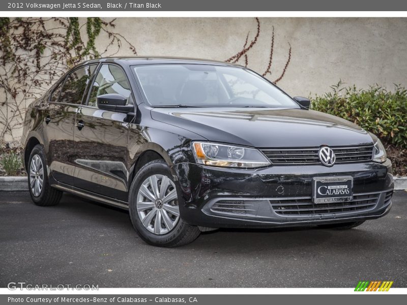 Black / Titan Black 2012 Volkswagen Jetta S Sedan