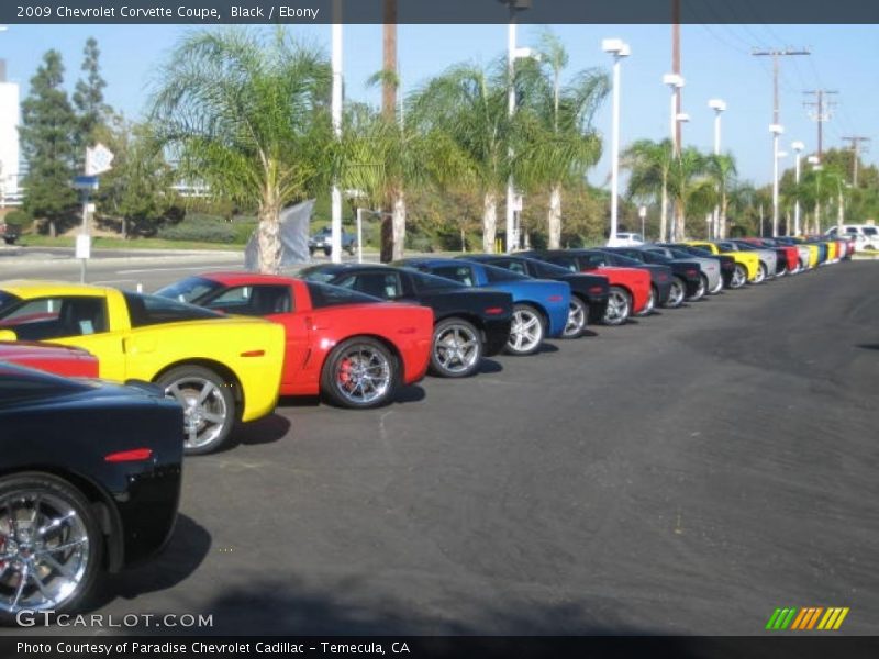 Black / Ebony 2009 Chevrolet Corvette Coupe