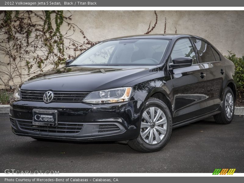 Black / Titan Black 2012 Volkswagen Jetta S Sedan