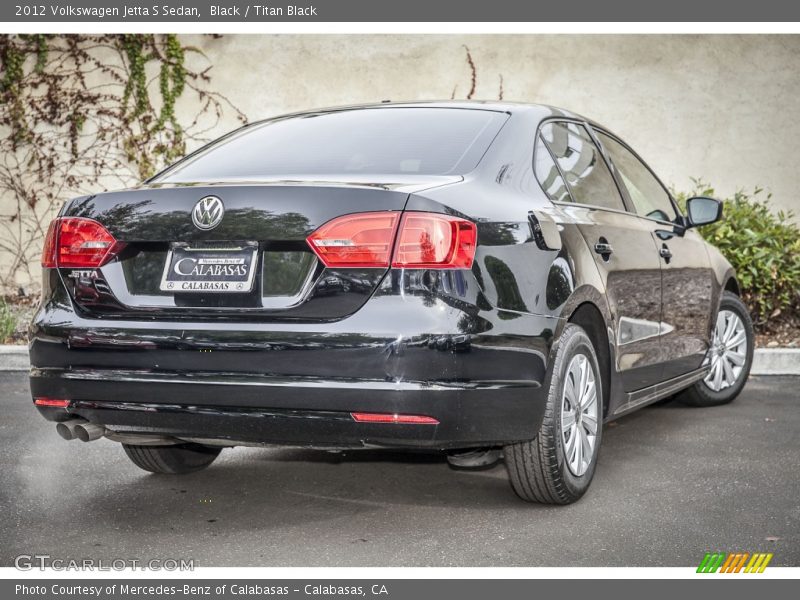 Black / Titan Black 2012 Volkswagen Jetta S Sedan