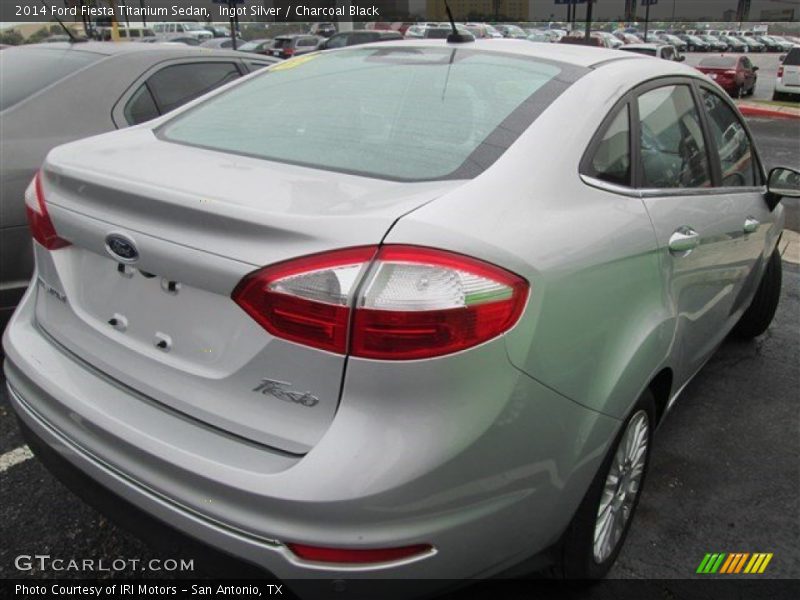 Ingot Silver / Charcoal Black 2014 Ford Fiesta Titanium Sedan