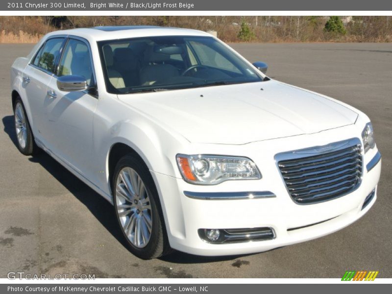 Bright White / Black/Light Frost Beige 2011 Chrysler 300 Limited