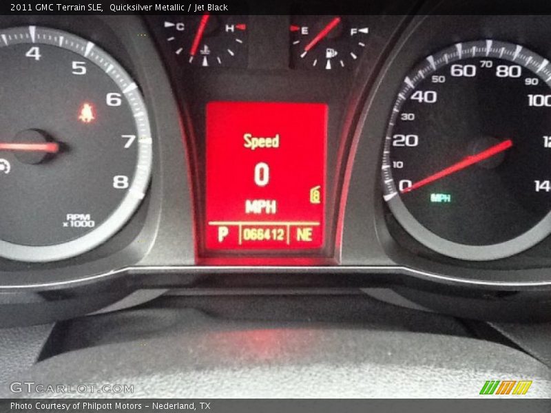 Quicksilver Metallic / Jet Black 2011 GMC Terrain SLE