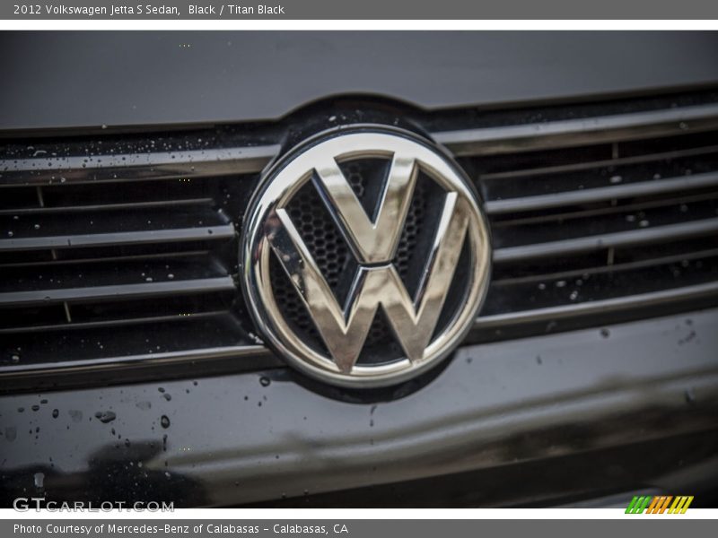 Black / Titan Black 2012 Volkswagen Jetta S Sedan