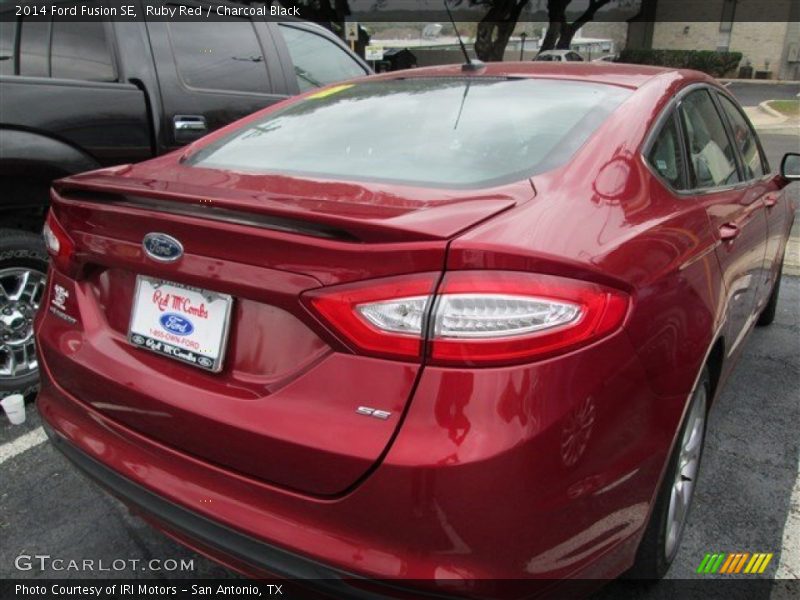 Ruby Red / Charcoal Black 2014 Ford Fusion SE
