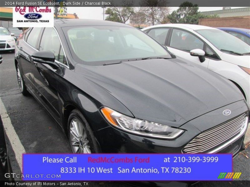 Dark Side / Charcoal Black 2014 Ford Fusion SE EcoBoost