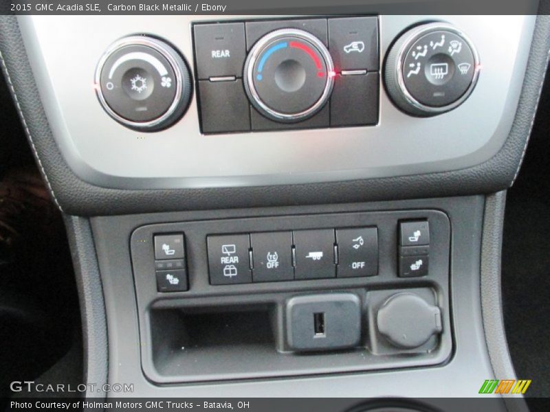 Carbon Black Metallic / Ebony 2015 GMC Acadia SLE