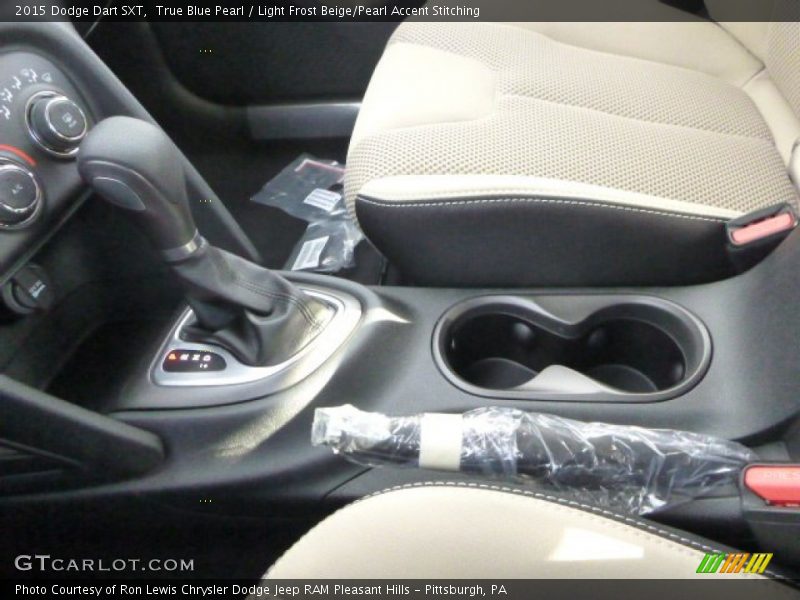 True Blue Pearl / Light Frost Beige/Pearl Accent Stitching 2015 Dodge Dart SXT