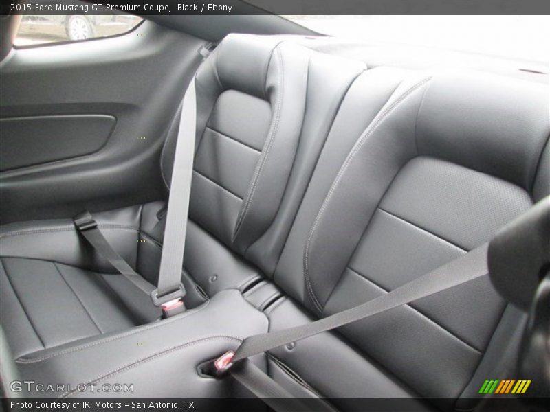 Rear Seat of 2015 Mustang GT Premium Coupe