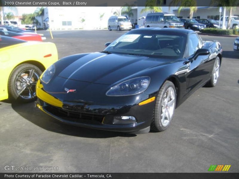 Black / Ebony 2009 Chevrolet Corvette Coupe