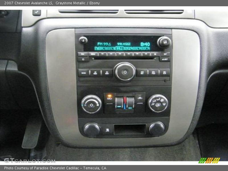 Graystone Metallic / Ebony 2007 Chevrolet Avalanche LS