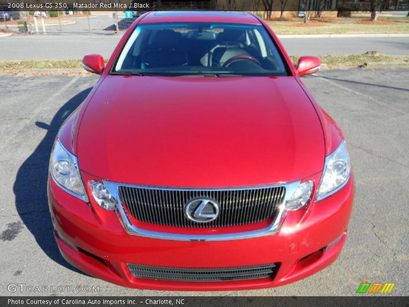 Matador Red Mica / Black 2008 Lexus GS 350