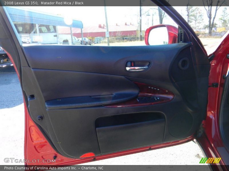 Matador Red Mica / Black 2008 Lexus GS 350