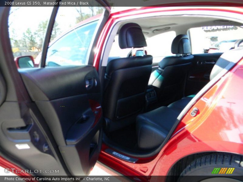 Matador Red Mica / Black 2008 Lexus GS 350