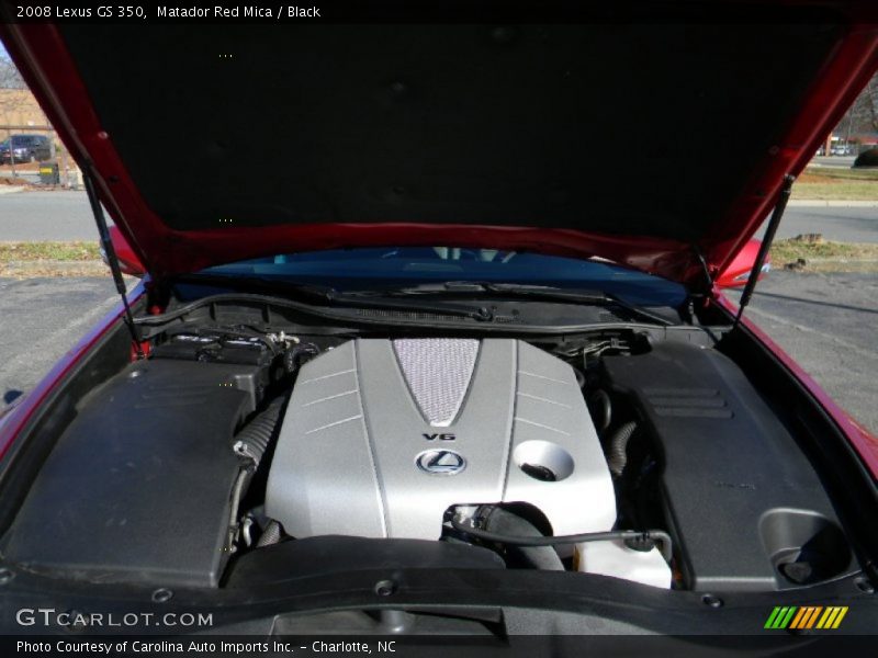 Matador Red Mica / Black 2008 Lexus GS 350