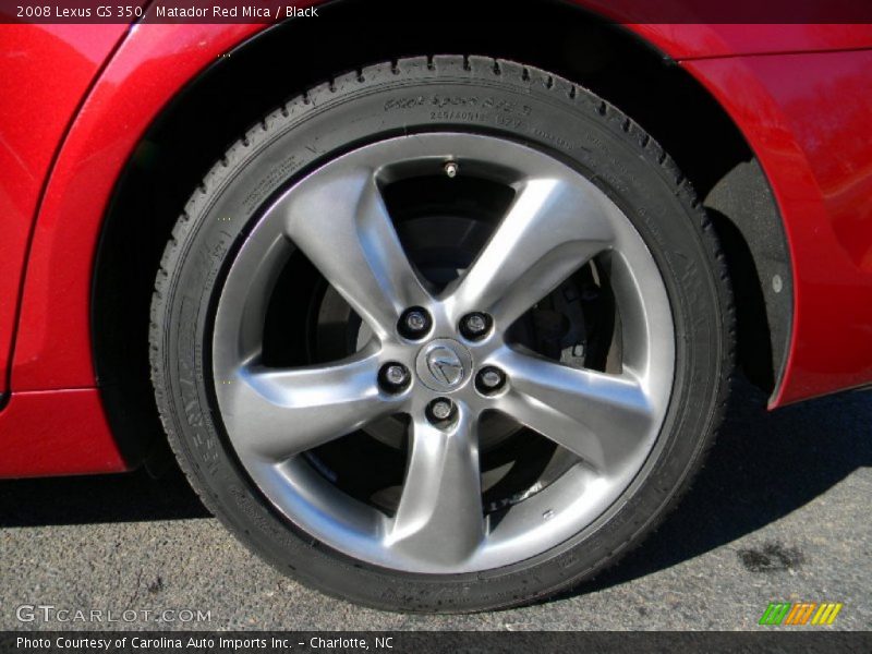 Matador Red Mica / Black 2008 Lexus GS 350