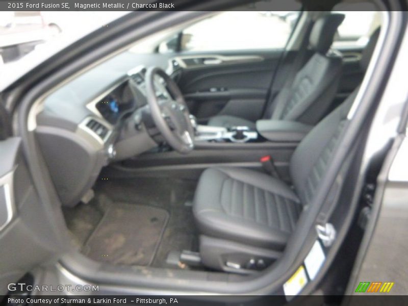 Magnetic Metallic / Charcoal Black 2015 Ford Fusion SE
