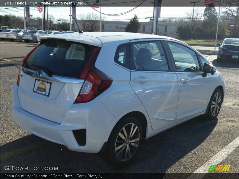 White Orchid Pearl / Black 2015 Honda Fit EX