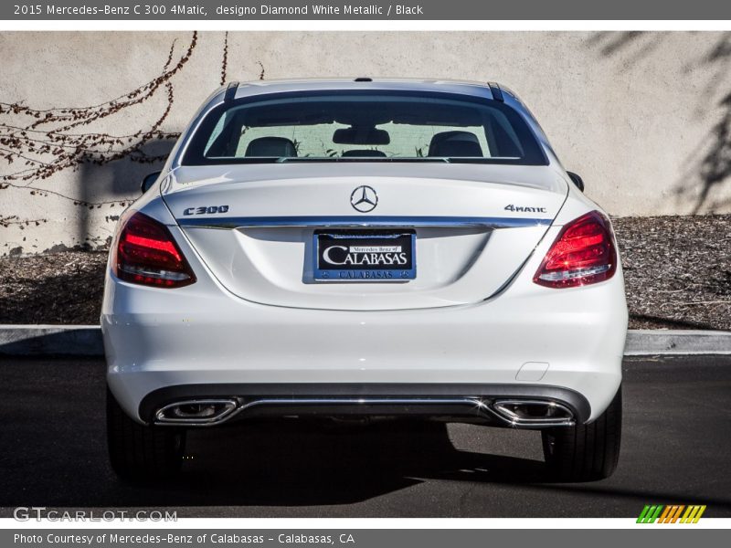 designo Diamond White Metallic / Black 2015 Mercedes-Benz C 300 4Matic