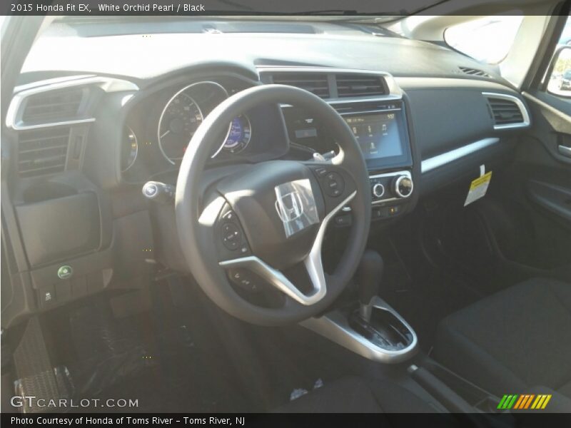 White Orchid Pearl / Black 2015 Honda Fit EX