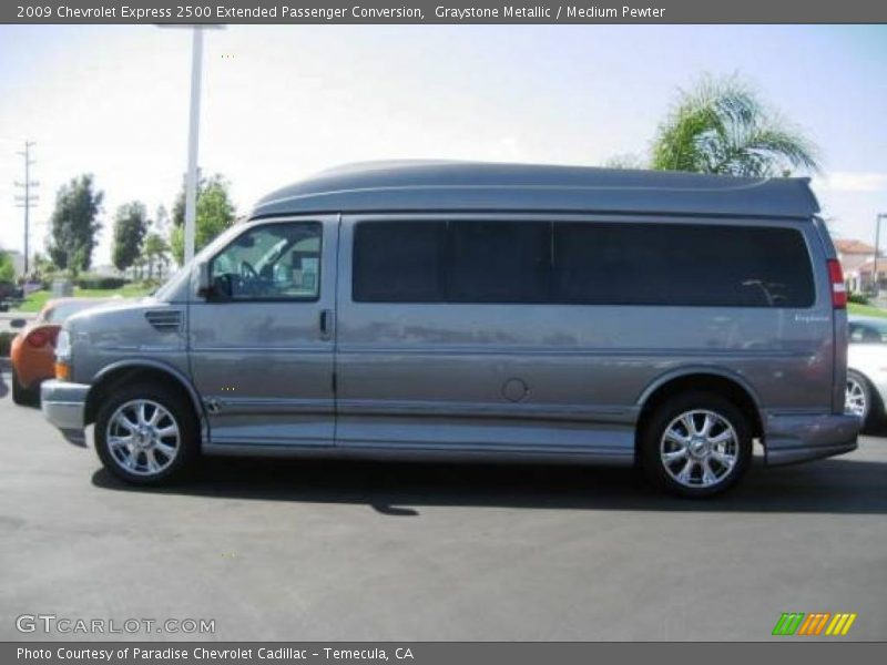 Graystone Metallic / Medium Pewter 2009 Chevrolet Express 2500 Extended Passenger Conversion
