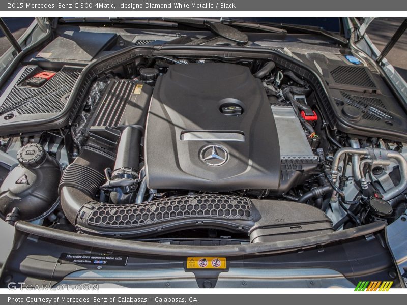 designo Diamond White Metallic / Black 2015 Mercedes-Benz C 300 4Matic