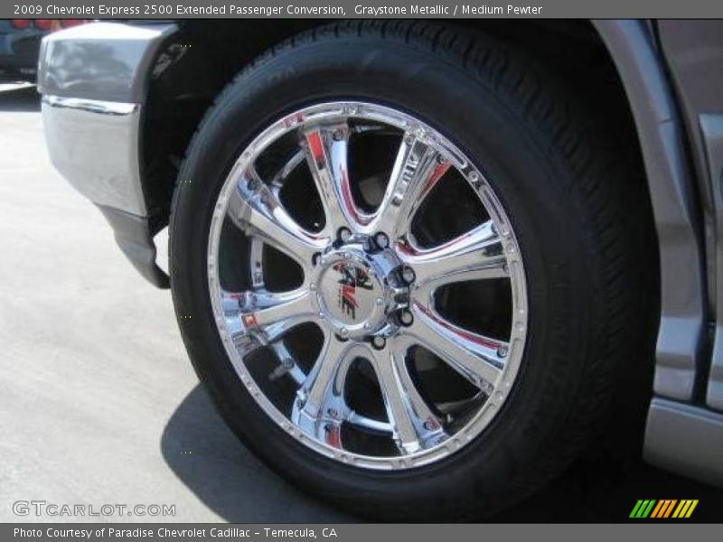 Graystone Metallic / Medium Pewter 2009 Chevrolet Express 2500 Extended Passenger Conversion