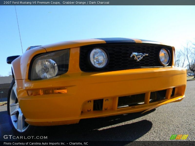 Grabber Orange / Dark Charcoal 2007 Ford Mustang V6 Premium Coupe