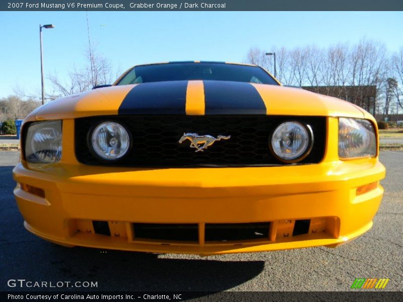 Grabber Orange / Dark Charcoal 2007 Ford Mustang V6 Premium Coupe