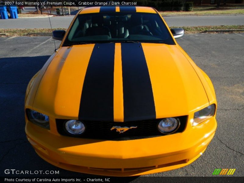 Grabber Orange / Dark Charcoal 2007 Ford Mustang V6 Premium Coupe