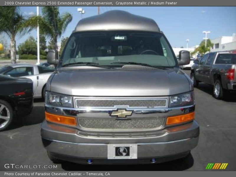 Graystone Metallic / Medium Pewter 2009 Chevrolet Express 2500 Extended Passenger Conversion