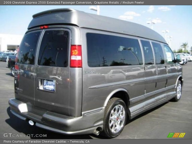 Graystone Metallic / Medium Pewter 2009 Chevrolet Express 2500 Extended Passenger Conversion