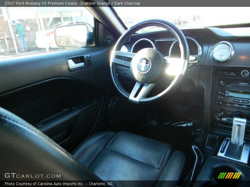 Grabber Orange / Dark Charcoal 2007 Ford Mustang V6 Premium Coupe