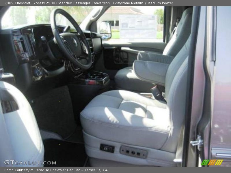 Graystone Metallic / Medium Pewter 2009 Chevrolet Express 2500 Extended Passenger Conversion