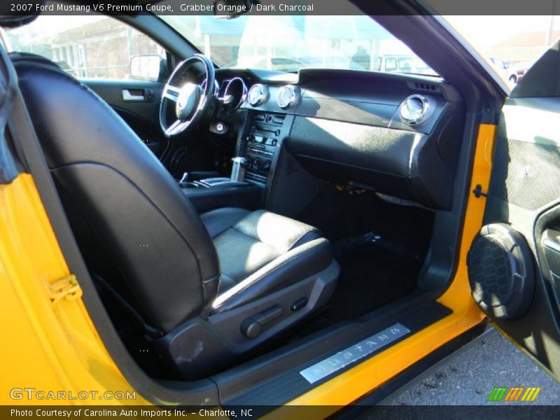 Grabber Orange / Dark Charcoal 2007 Ford Mustang V6 Premium Coupe