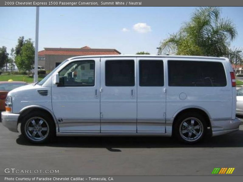 Summit White / Neutral 2009 Chevrolet Express 1500 Passenger Conversion