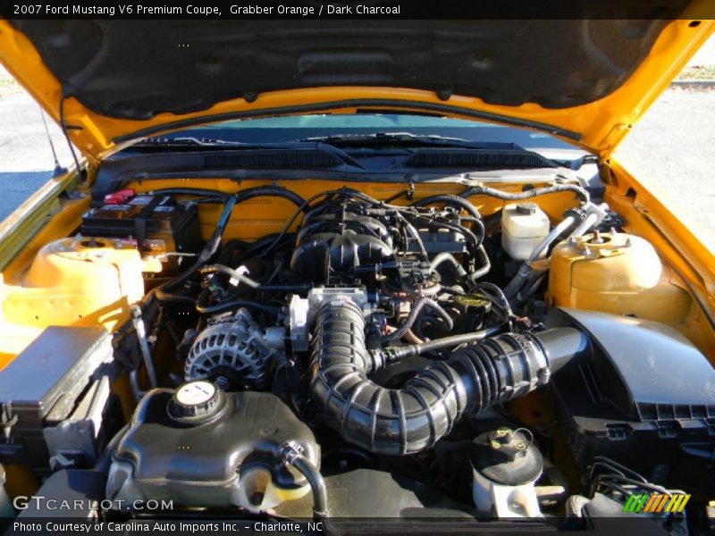 Grabber Orange / Dark Charcoal 2007 Ford Mustang V6 Premium Coupe