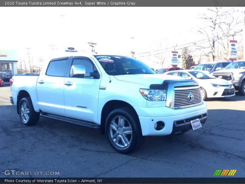 Super White / Graphite Gray 2010 Toyota Tundra Limited CrewMax 4x4