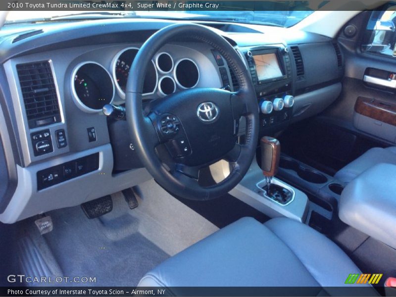 Super White / Graphite Gray 2010 Toyota Tundra Limited CrewMax 4x4