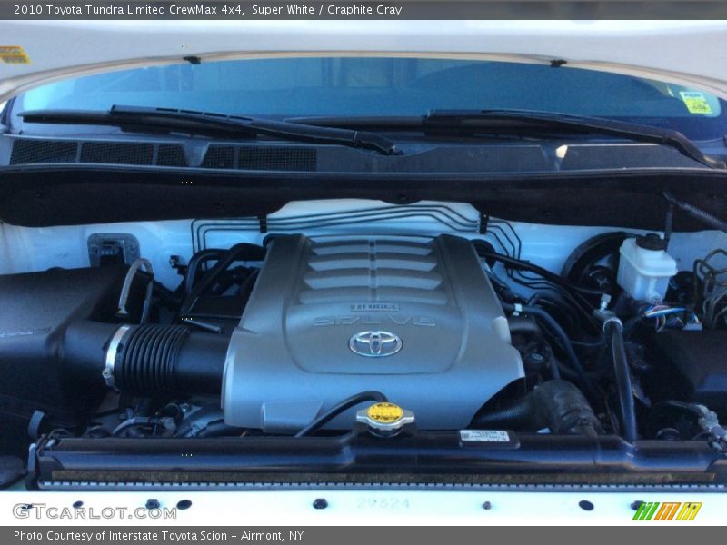Super White / Graphite Gray 2010 Toyota Tundra Limited CrewMax 4x4