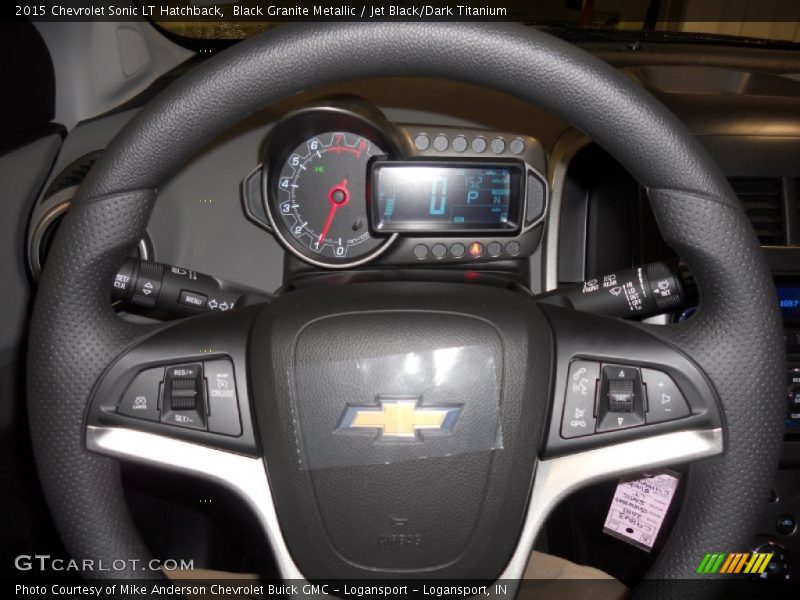 Black Granite Metallic / Jet Black/Dark Titanium 2015 Chevrolet Sonic LT Hatchback