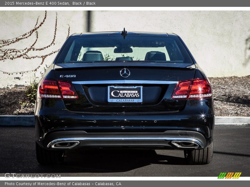 Black / Black 2015 Mercedes-Benz E 400 Sedan